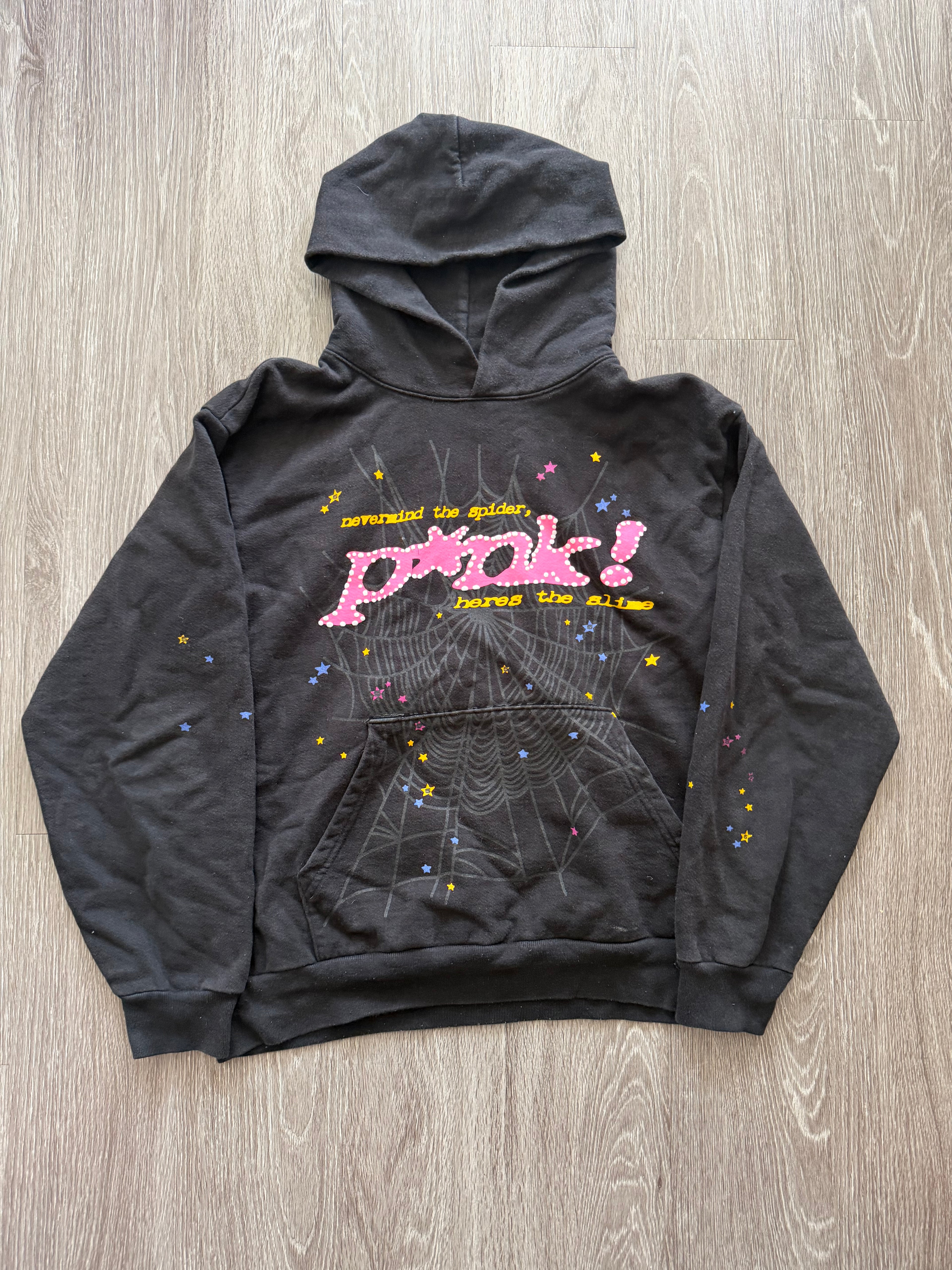 Sp5der P*NK Hoodie “Black”