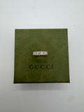 Gucci Sterling Silver GG Signature Bee Ring