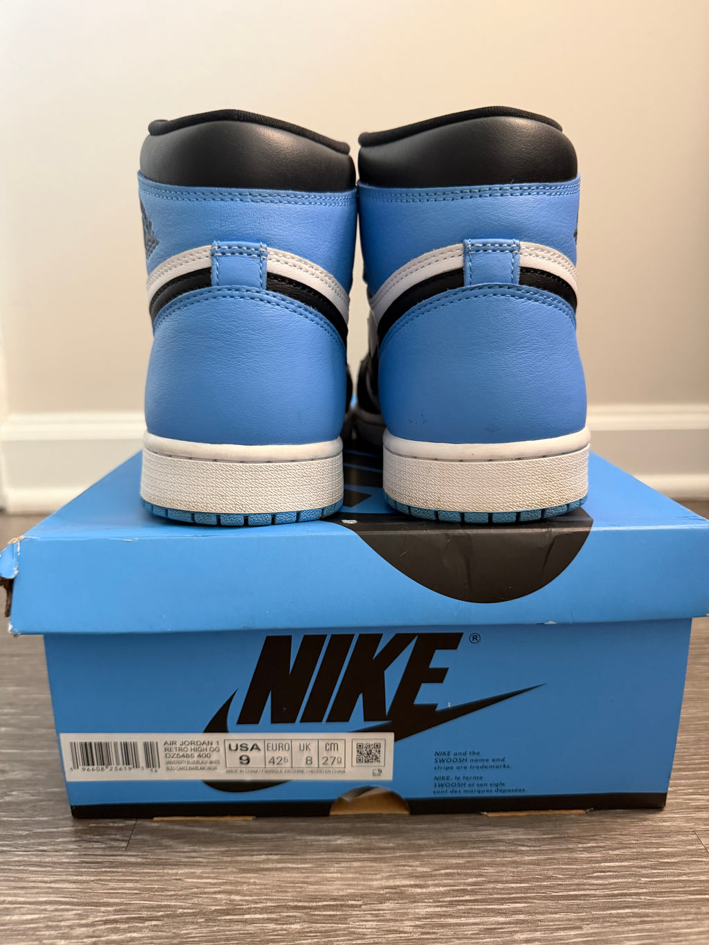 Jordan 1 Retro High OG “UNC Toe”
