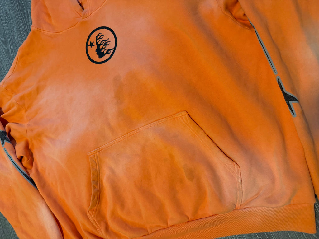 Hellstar Fire Orange Hoodie “Orange Dye”