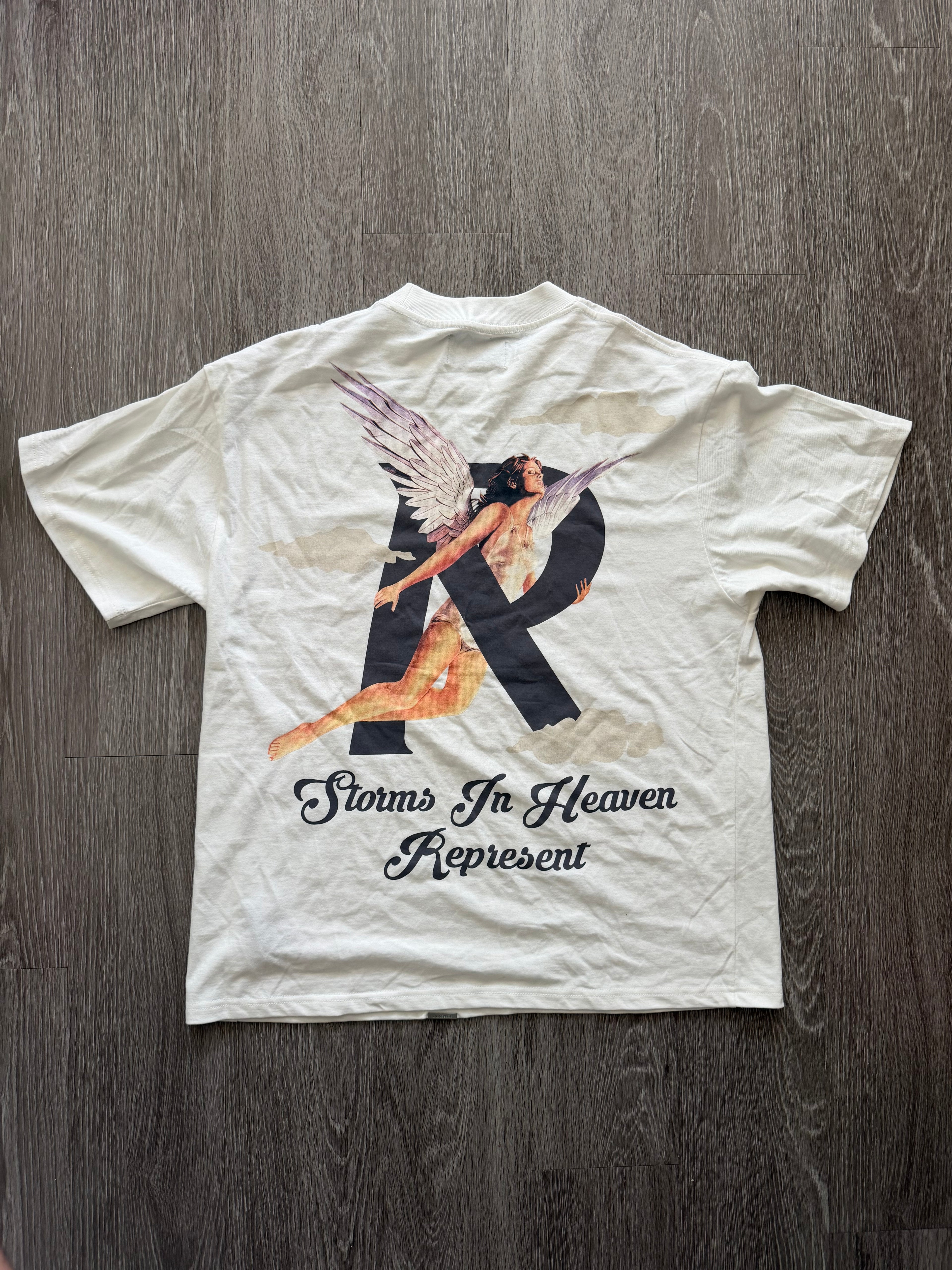 Flat While Represents Storms in Heaven Tee