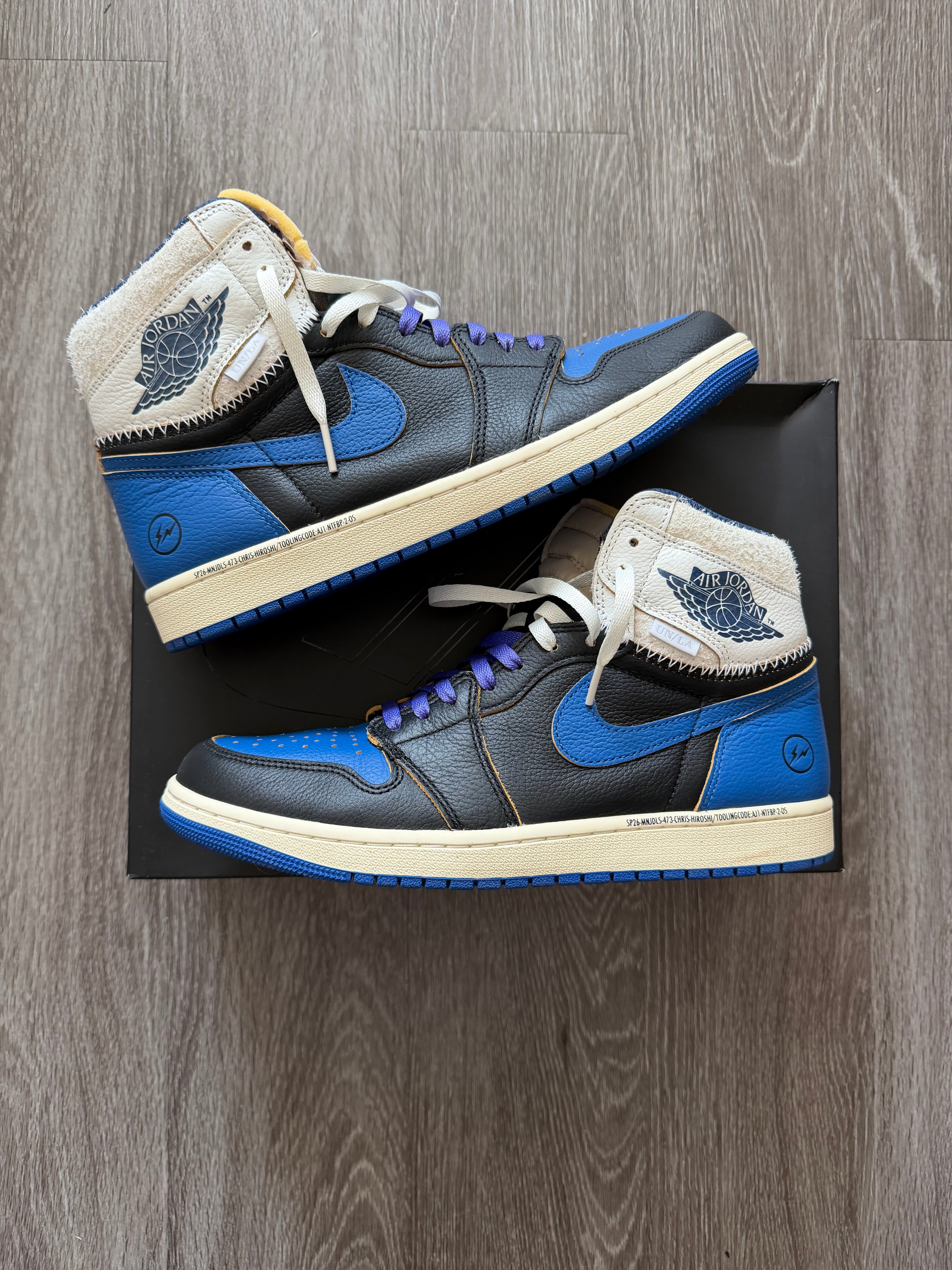 Jordan 1 Retro High OG SP “Fragment x Union LA Sport Royal”