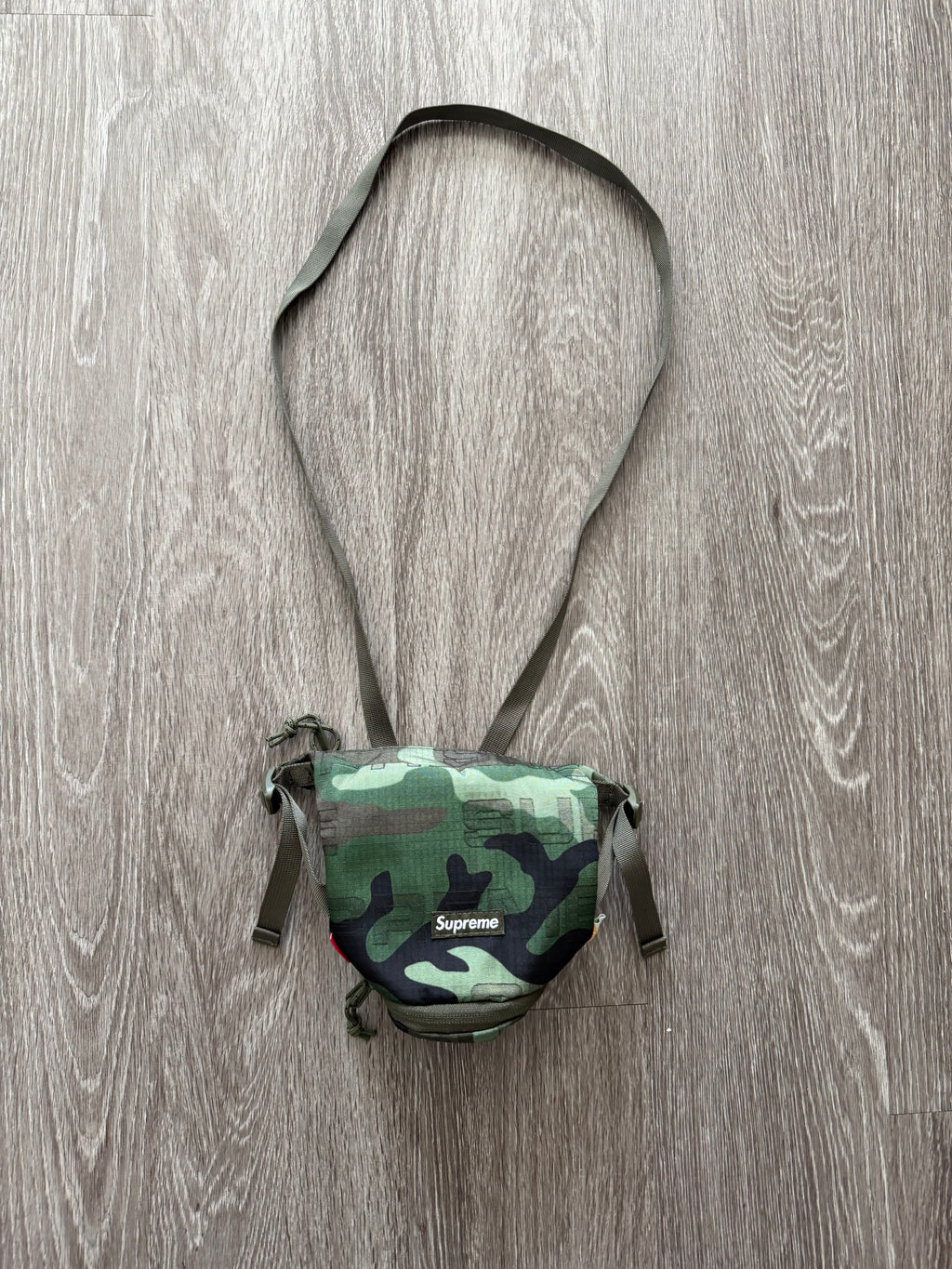 Supreme Neck Pouch (FW21) “Woodland Camo”