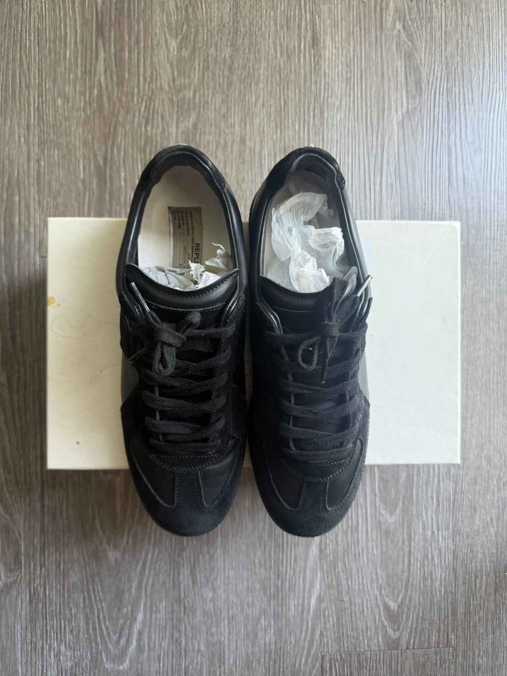 Maison Margiela Replica Low Top Sneakers “Black”