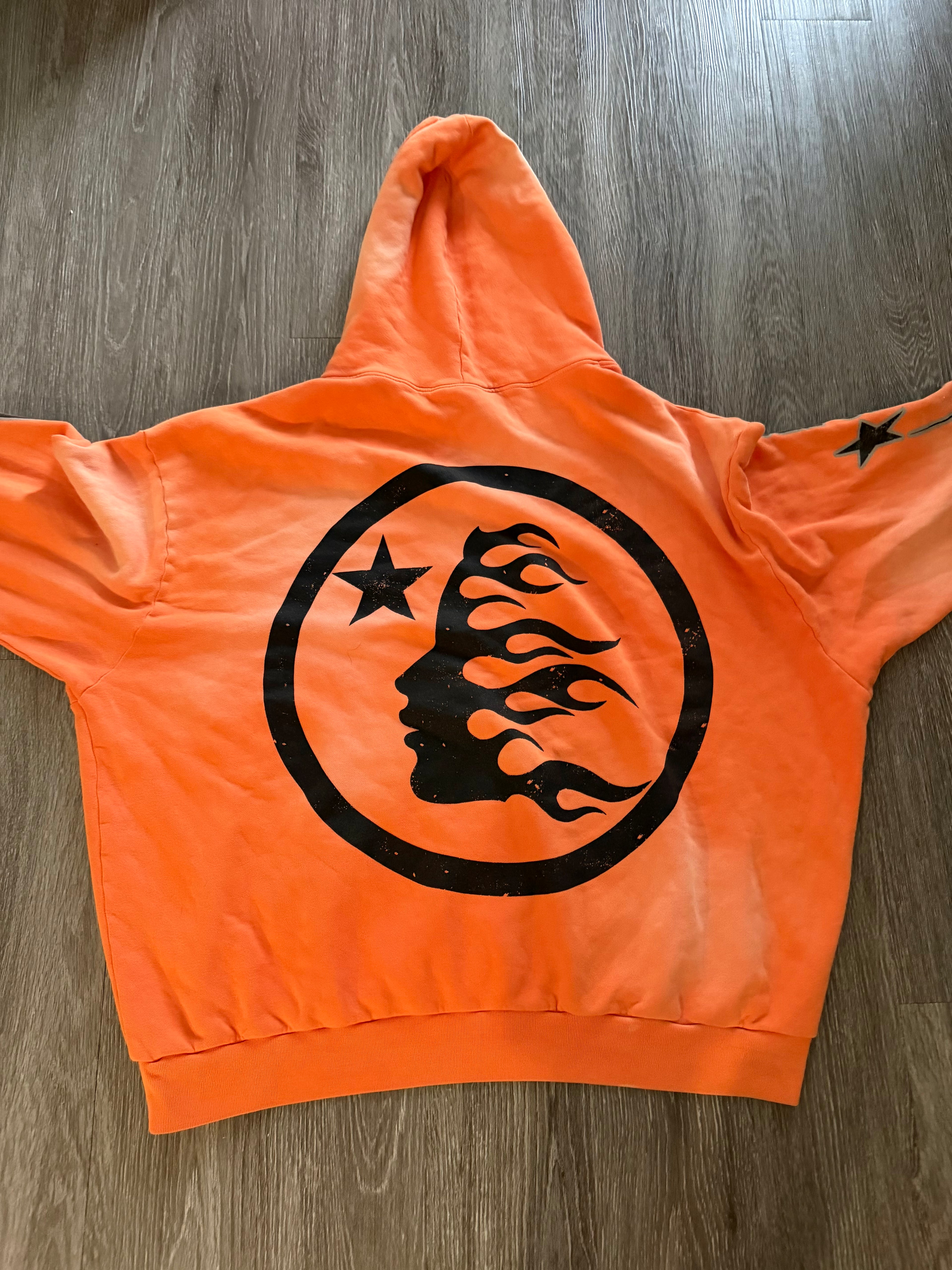 Hellstar Fire Orange Hoodie “Orange Dye”