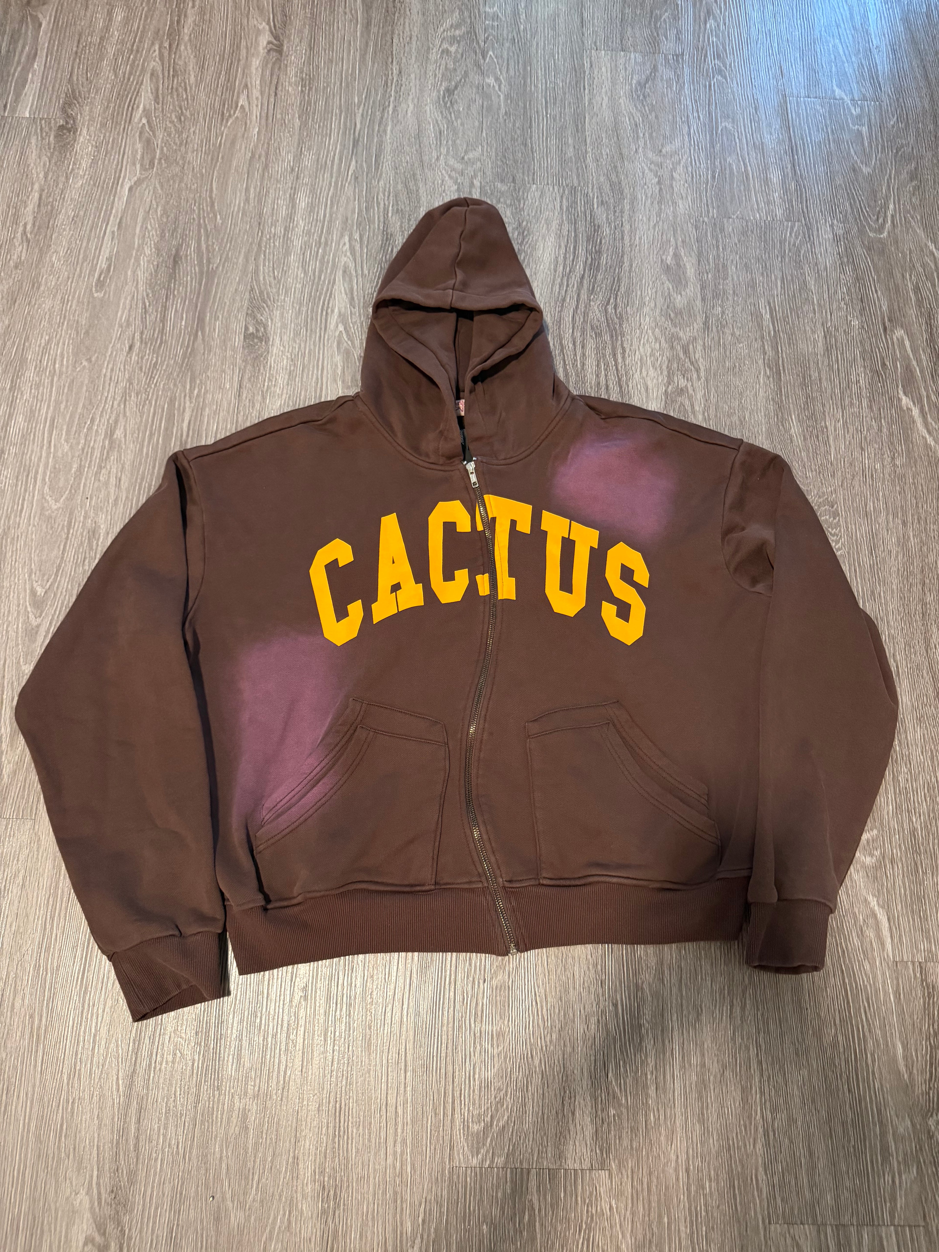 AZVA Crooked Cactus Zip Hoodie