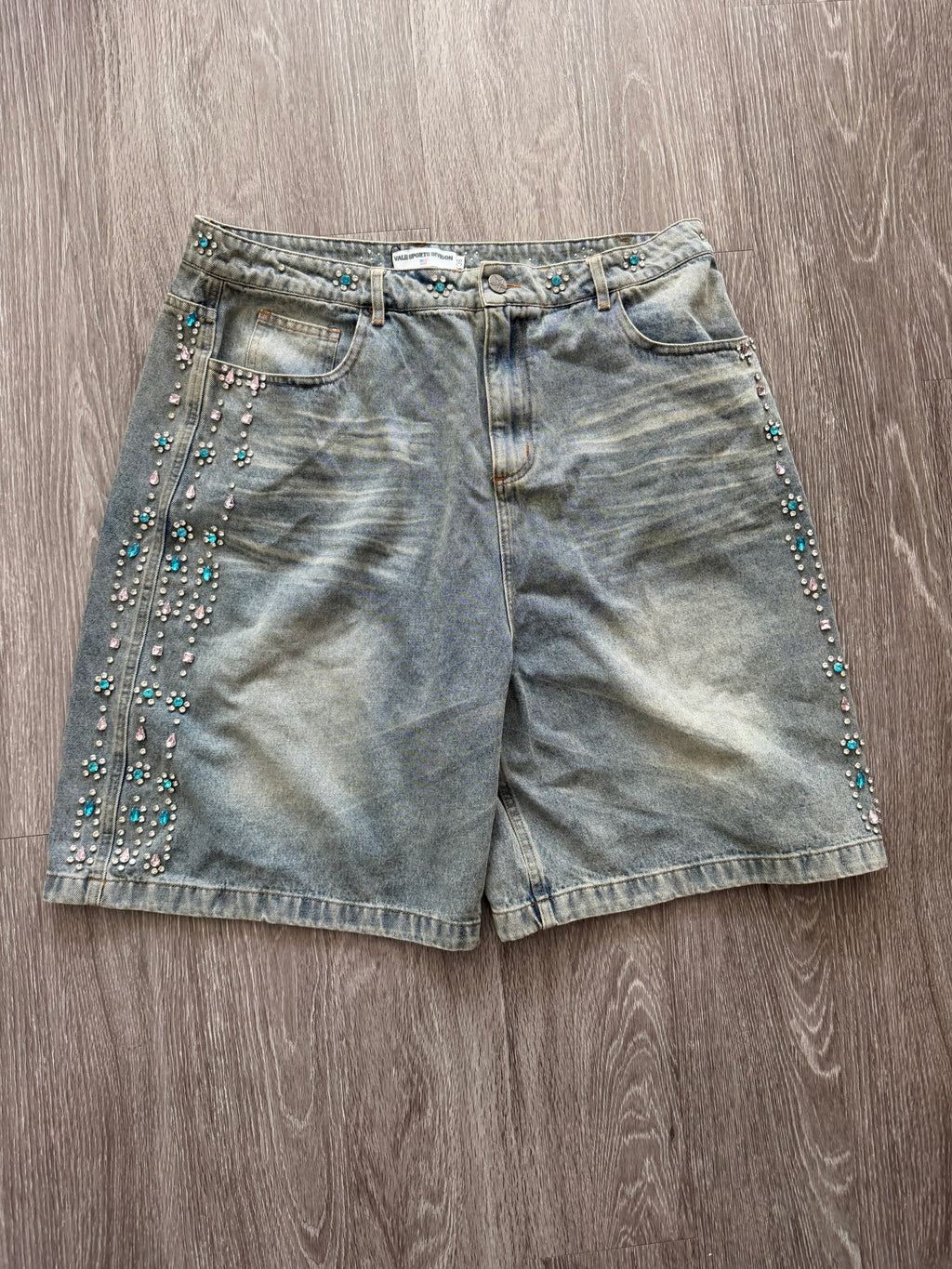 Vale Forever Candy Jorts “Mid Blue”