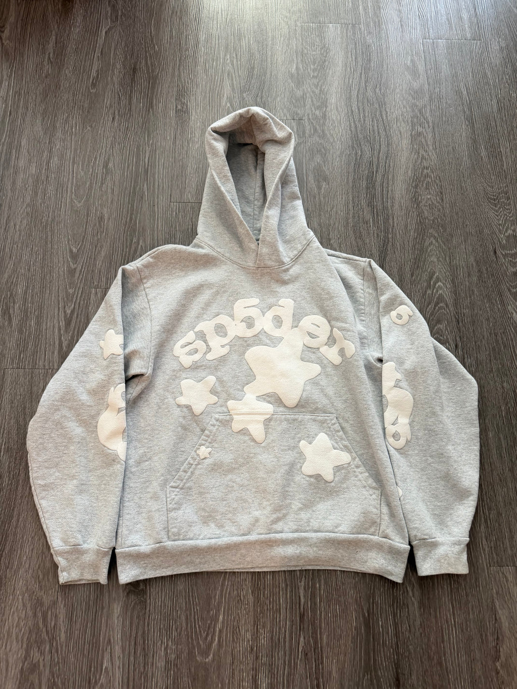 Sp5der Beluga Hoodie “Heather Grey”