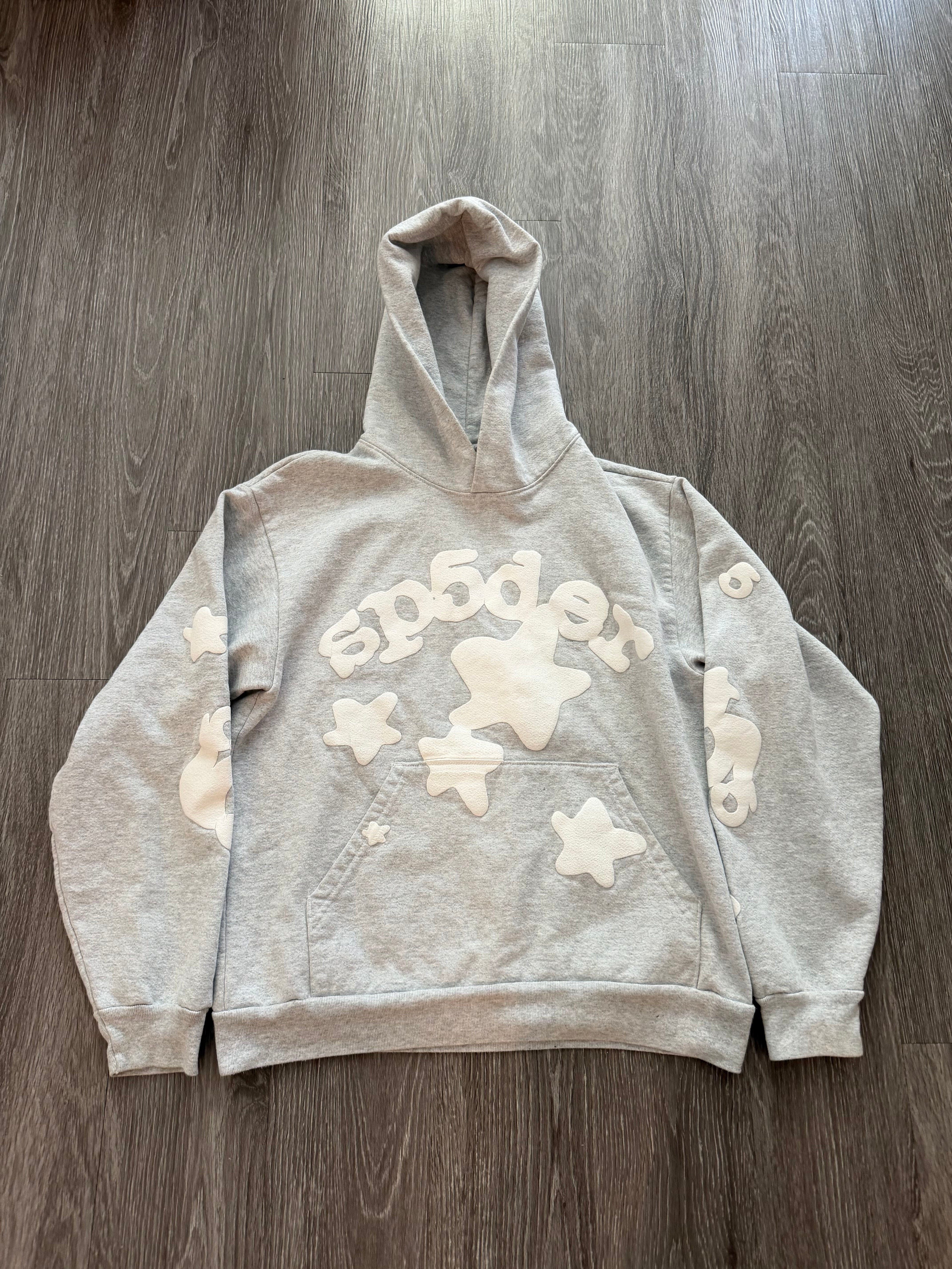 Sp5der Beluga Hoodie “Heather Grey”