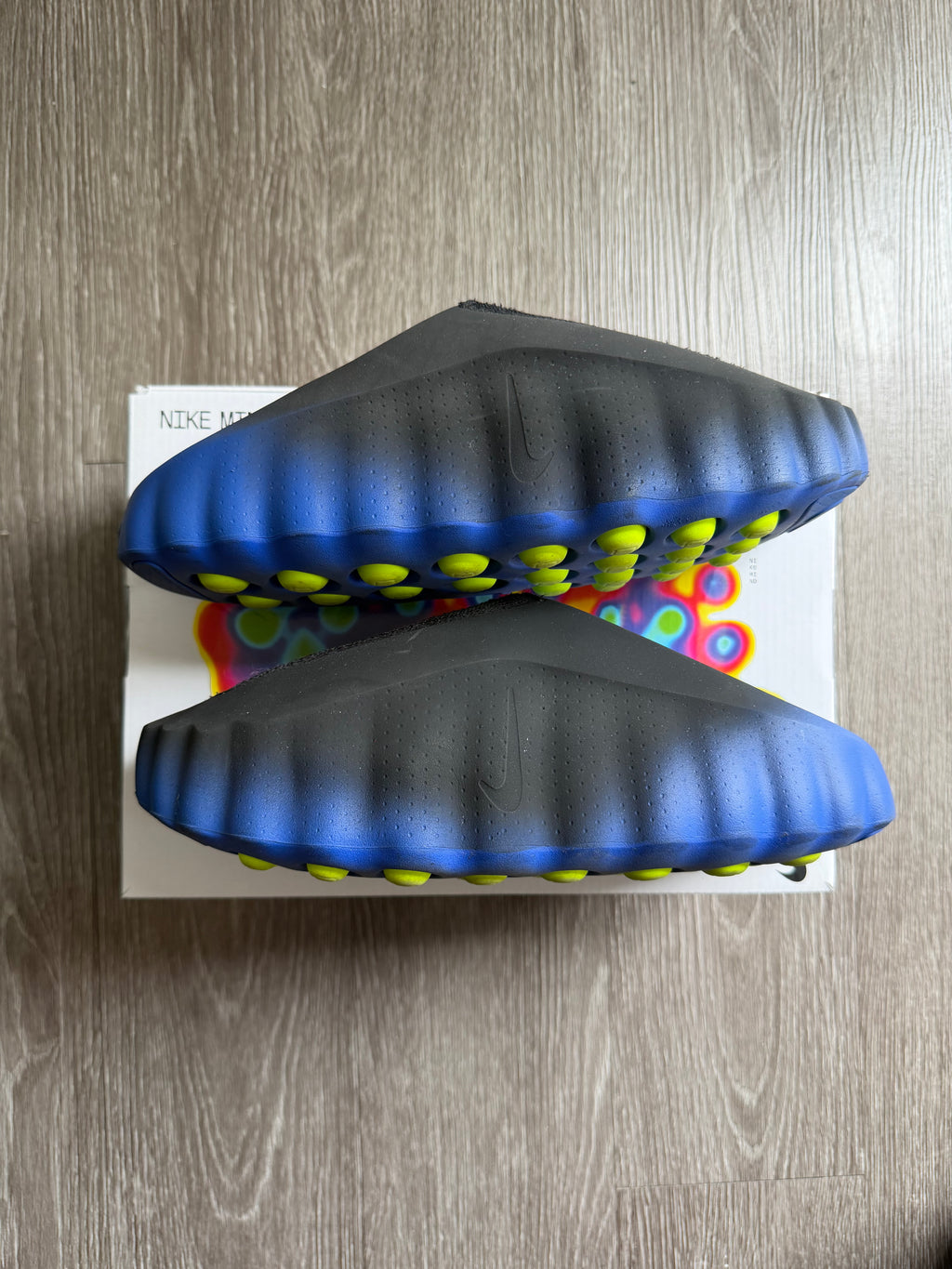 Nike Mind 001 Flyknit Slide “Hyper Royal Black”