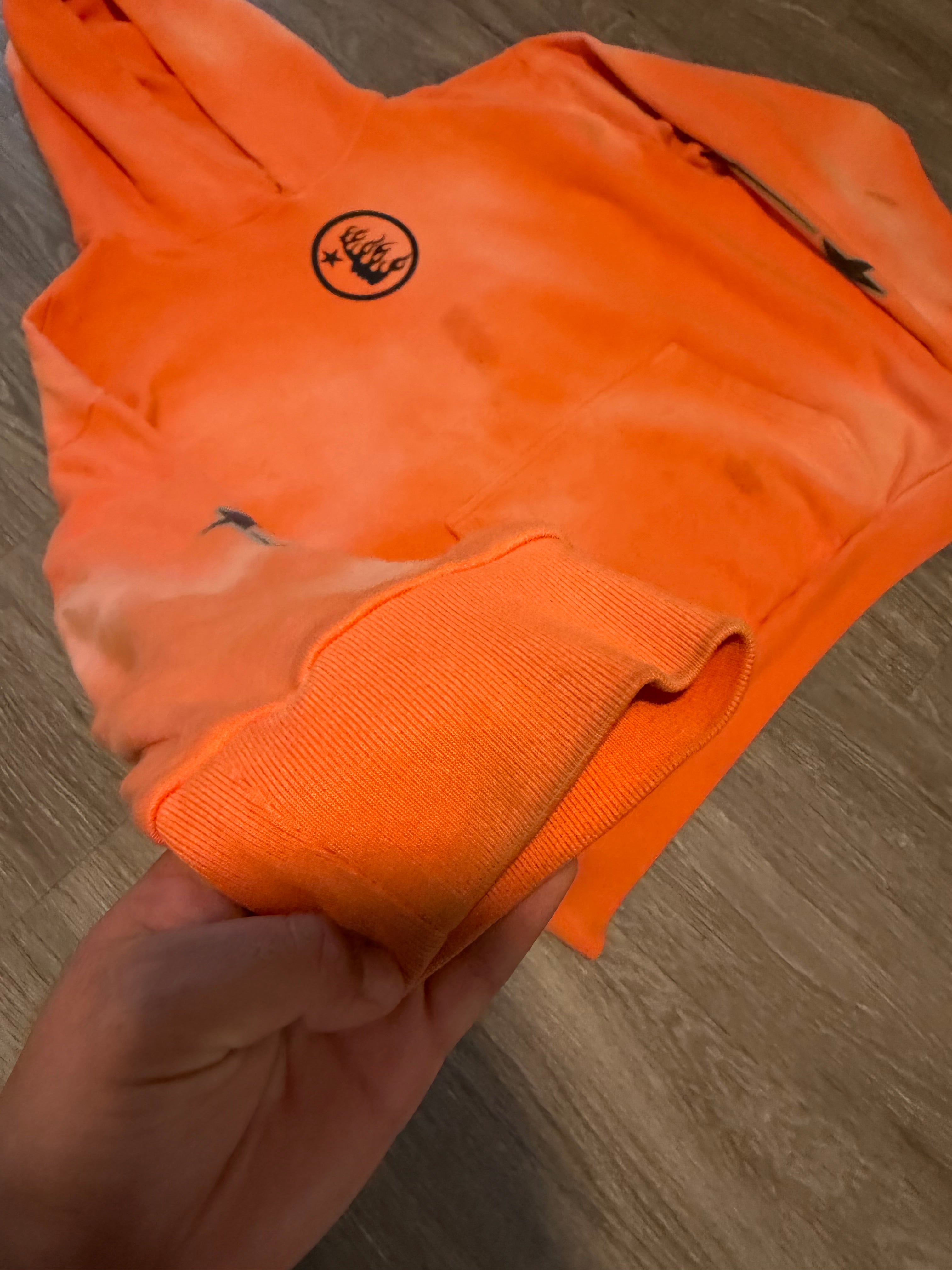 Hellstar Fire Orange Hoodie “Orange Dye”