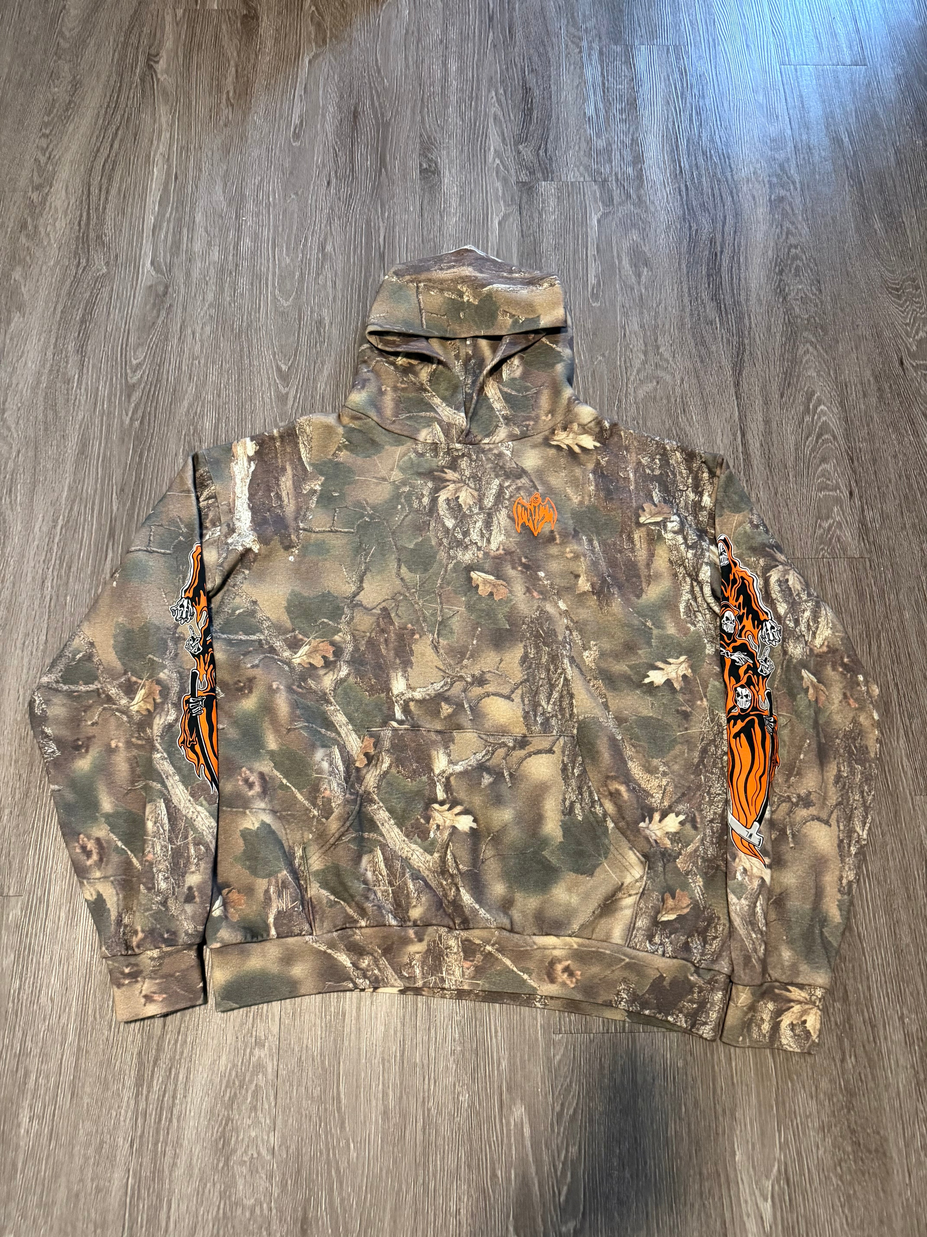 Three Reapers Fleece Hoodie “Faded Desert Camo”