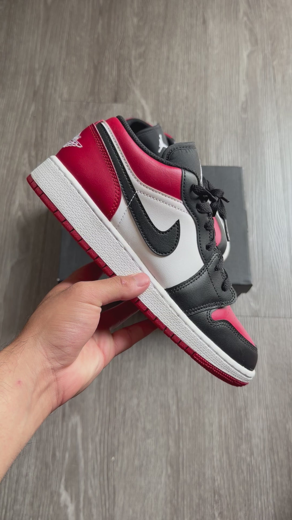 Jordan 1 Retro Low “Bred Toe”