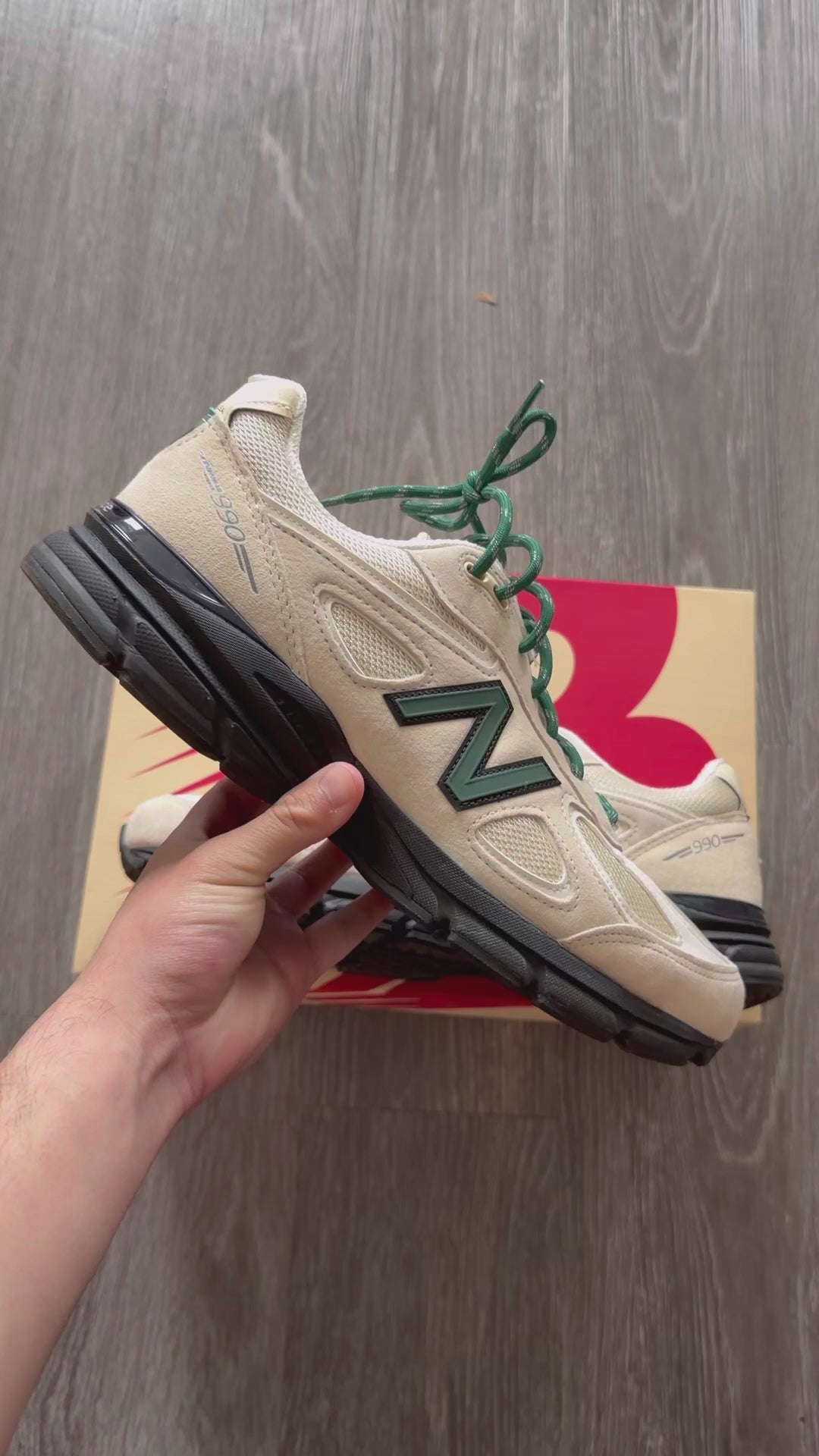 New Balance 990v4 “MiUSA Teddy Santis Macadamia Nut”