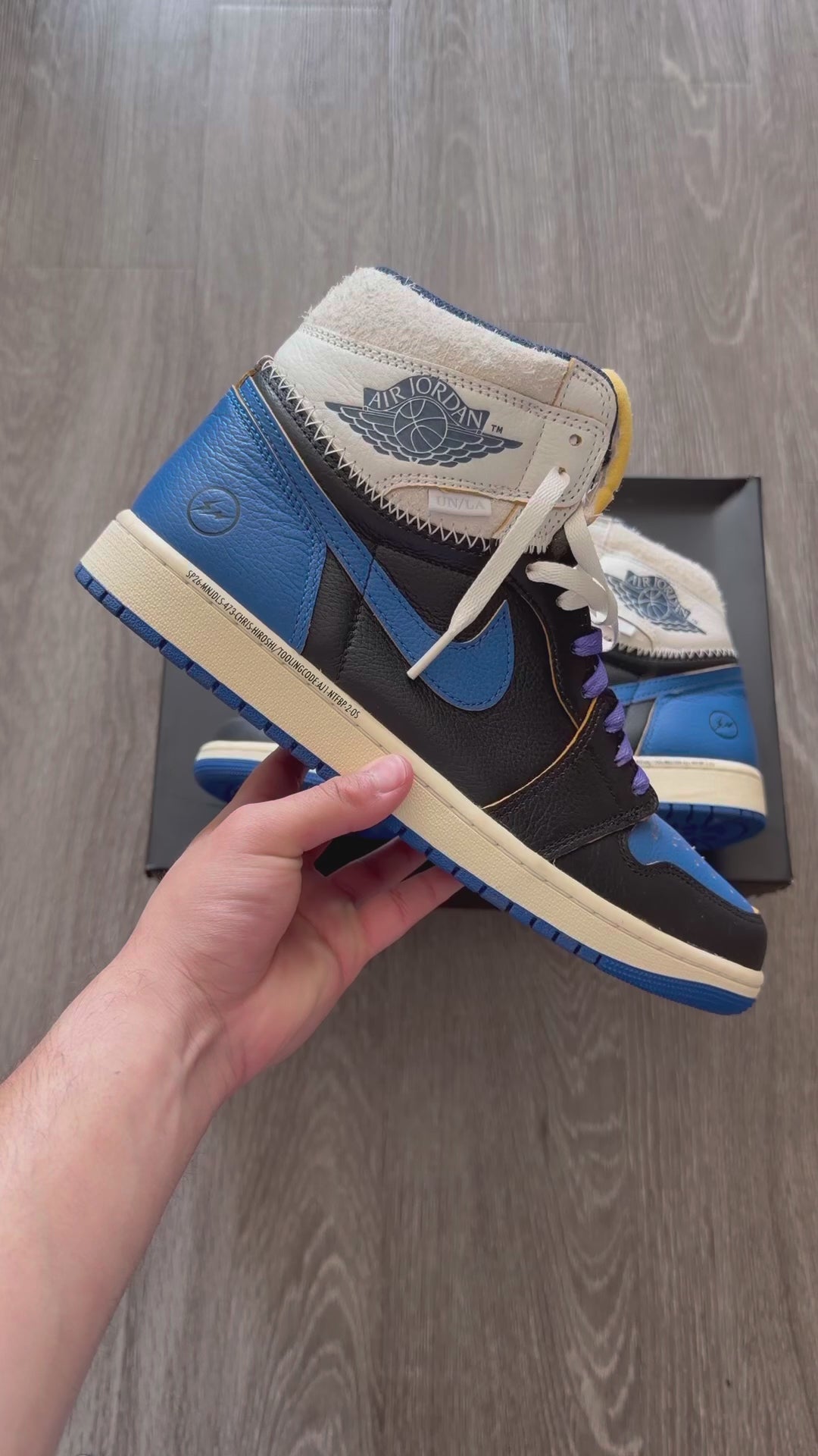 Jordan 1 Retro High OG SP “Fragment x Union LA Sport Royal”